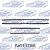 Window weatherstrip, original style with round bead 8 piece 64 Chevelle Convertible - image 1