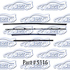 Window weatherstrip for 65 Chevrolet Chevelle - image 1