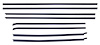 Window weatherstrip, original style with round bead 8 Piece 65 Chevelle 2 Door Sedan - image 1