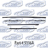 Window weatherstrip, original style with round bead 8 piece 65 Chevelle Hardtop - image 1