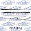 Window weatherstrip for 66-67 Chevrolet Chevelle - image 1