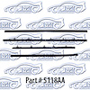 Window weatherstrip, original style with round bead 8 piece 66-67 Chevelle 2 Door Sedan - image 1