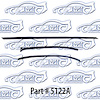 Window weatherstrip, original style with round bead 8 piece 69 Chevelle - image 1