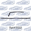 Window weatherstrip, original style with round bead, outers 70-72 Chevrolet Chevelle 2 Door Hardtop - image 1