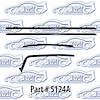 Window weatherstrip, original style with round bead 8 piece 70-72 Chevelle - image 1