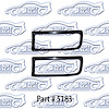 Taillight, mounting bases, upper & lower 64 Chevrolet Malibu - image 1