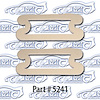 Rear bumper reflector gasket, backup lens gasket 70-72 Chevrolet El Camino, Monte Carlo, SWG - image 1