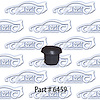 Firewall grommet, antenna lead, fits 9/16" hole 64-69 Pontiac GTO, LeMans - image 1