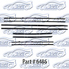 Window weatherstrip for 65 Pontiac GTO, LeMans Convertible - image 1