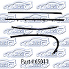 Window weatherstrip, original style with round bead 68 Pontiac GTO, LeMans 2 Door Hardtop - image 1