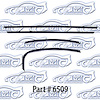 Window weatherstrip for 69-72 Pontiac GTO, LeMans 2 Door Hardtop - image 1