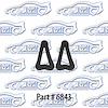 Rear sidemarker gaskets 68 Pontiac GTO 68-69 Pontiac Le Mans, Tempest - image 1