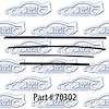Window weatherstrip 65 Buick Skylark 2 Door Hardtop - image 1