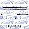 Window weatherstrip for 70-72 Buick Skylark Gran Sport 2 Door Hardtop - image 1