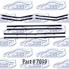 Window weatherstrip 66-67 Oldsmobile Cutlass 442 Convertible - image 1