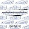 Window weatherstrip for 68 Oldsmobile Cutlass 442 Convertible - image 1