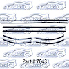 Window weatherstrip for 69-72 Cutlass 442 Convertible - image 1