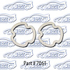 Parklight lens gaskets front bumper 71-72 Cutlass - image 1