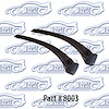 Pillar post weatherstrip with molded ends 65-69 Chevrolet Corvair - image 1