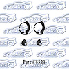 Door Handle Gaskets 63-65 Buick Riviera - image 1
