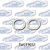 Backup light lens gaskets 60-66 Chevrolet, Gmc Fleetside Truck - image 1