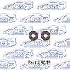 Door crank felt seals - 4 piece 60-66 Chevrolet, Gmc Truck Stepside C&K 10-30 - image 1