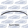 Tailgate window felt inner 73-91 Chevrolet Blazer, Gmc Jimmy - image 1