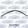 Tailgate window felt - outer 73-91 Chevrolet Blazer, Gmc Jimmy - image 1