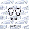 Door Handle Gaskets 52-59 Chevrolet, Gmc Truck - image 1