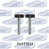 Hood Adjustment Bumpers W/ Adjustment Screws 67-72 Chevy/GMC Series 10, 20 And 30 Trucks 69-72 Blazer - image 1