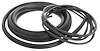 Large rear glass standard with black lockstrip 55-66 Chevrolet, Gmc Truck Standard - image 1