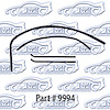 Window channel kit with framless glass div bar, win with strp, ch 60-63 Chevrolet, Gmc Truck - image 1