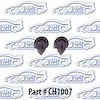Door bumpers rounded 67-70 Doge Dart, Coronet, Charger 67-70 Plymouth Valiant, Barracuda, Satellite, Gtx - image 1