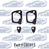 Door Handle/Lock Gasket Set 67-70 Dodge Coronet, Charger, Plymouth Blevedere, Satellite Gtx - image 1