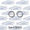 Door & Trunk Lock Gaskets 66-70 Dodge Dart 66-70 Plymouth Valiant - image 1