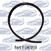 Hood to cowl seal - original w/ clips installed 63-66 Dodge Dart, Plymouth Valiant - image 1