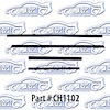 Cnv window weatherstrip original style 67-69 Dodge Dart - image 1