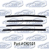 Window weatherstrip original stle 68 Dodge Coronet, Super Bee, 500, Rt - image 1