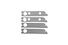 Side Marker Gasket Set Gront & Rear 70-71 Challenger - image 1