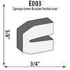 Inner & Outer Fender Seal - Sponge Height: 5/8" - image 1