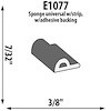 Self-Adhesive Extrusion Height: 7/32" - image 1