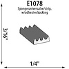 Self-Adhesive Extrusion Height: 3/16" - image 1