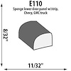 Lower Panel Seal Extrusion Height: 8/32" - image 1