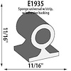 Self-Adhesive Extrusion Height: 11/16" - image 1