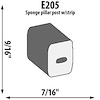 Windshield Pillar Post Seal Extrusion Height: 9/16" - image 1