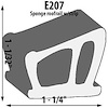 Front Roofrail Weatherstrip Extrusion Height: 1-1/32" - image 1