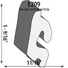 Roofrail Weatherstrip Extrusion Height: 1-9/16" - image 1