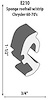 Roofrail Weatherstrip Extrusion Height: 1-1/2" - image 1