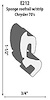 Roofrail Weatherstrip Extrusion Height: 1-1/2" - image 1