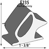 Roofrail Weatherstrip Extrusion Height: 1" - image 1